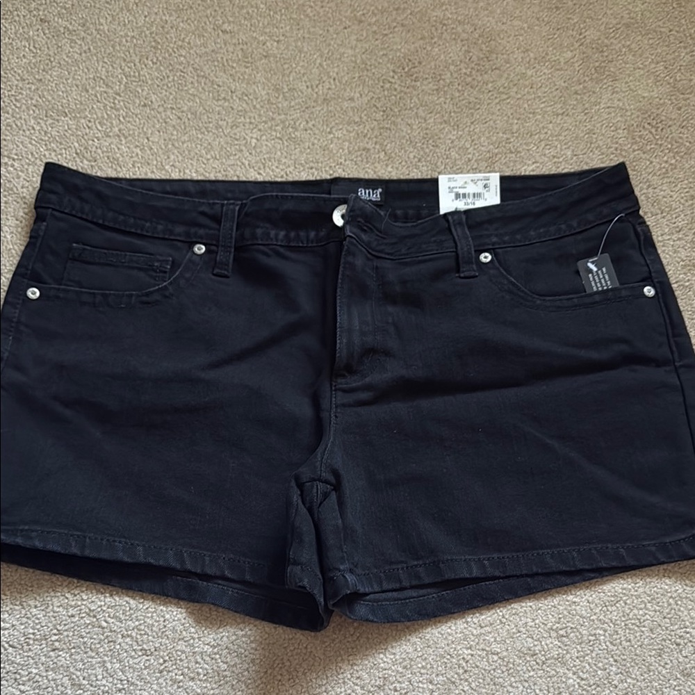 a.n.a Women's Black Jean Shorts